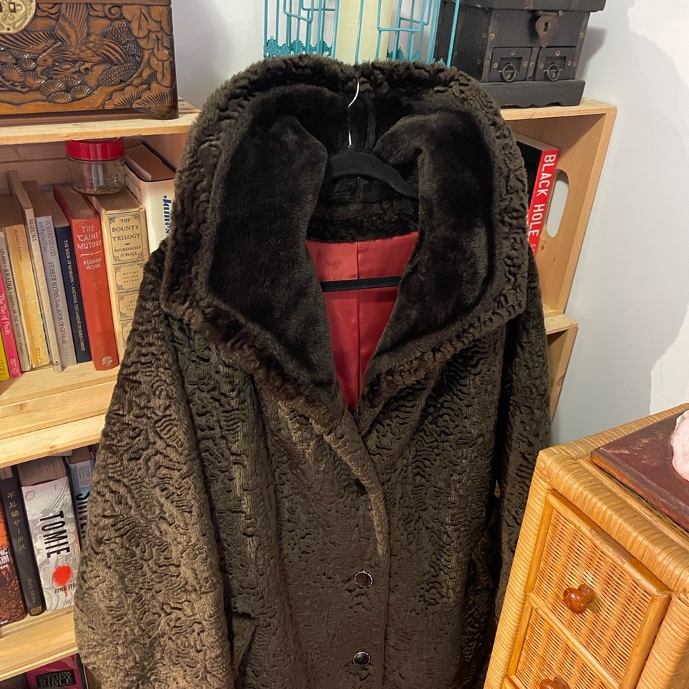 Source Unknown Rich Brown Teddy Jacket